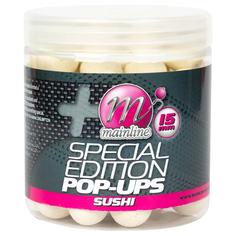 Mainline Limited Edition PopUps Sushi 15mm (White) 3 Mainline Limited Edition PopUps Sushi 15mm (White)