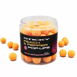 Sticky Baits Peach En Pepper Fluor Pop Ups